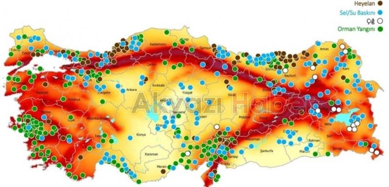AFAD Türkiye’nin afet risk haritasını çıkardı