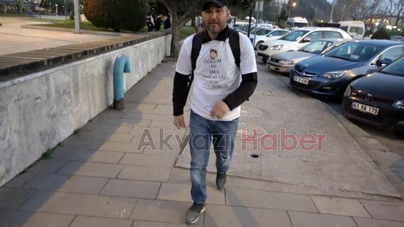Sakaryalı baba 6 yıldır göremediği oğlu için yürüyüşe başladı