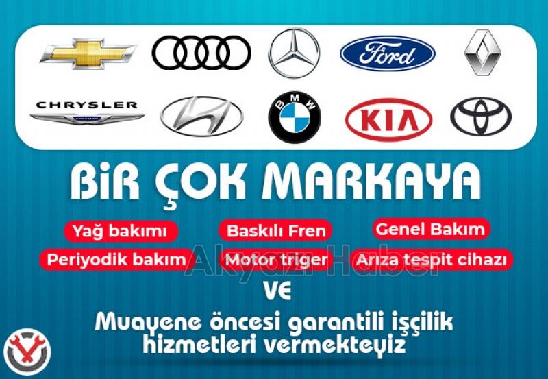 Her marka aracınıza tek noktadan hizmet