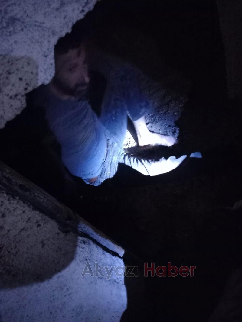 Azılı hırsız saklandığı sığınakta yakalandı