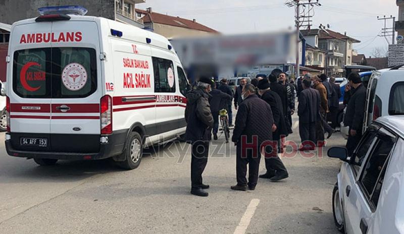 Aracın ezdiği yaşlı adam ağır yaralandı