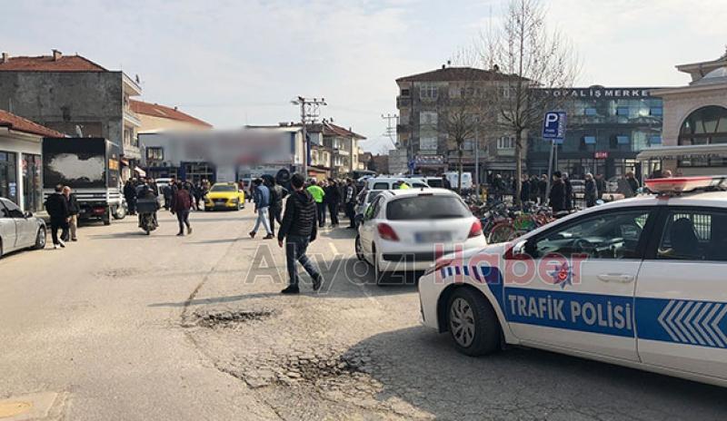 Aracın ezdiği yaşlı adam ağır yaralandı