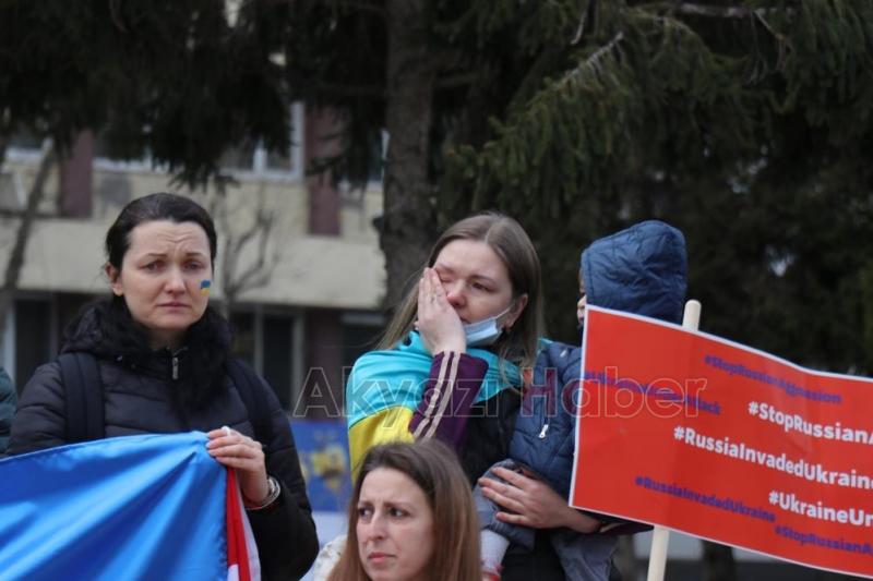 Rusya'yı protesto ettiler