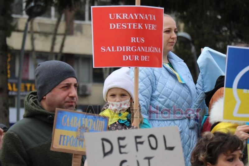 Rusya'yı protesto ettiler