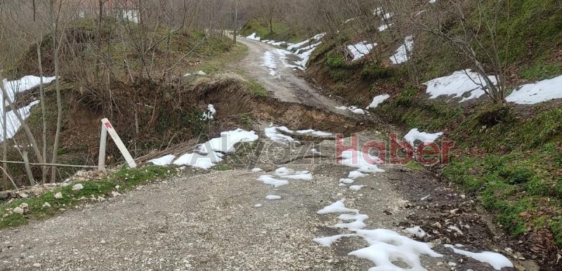 Taşyatak'ta heyelan