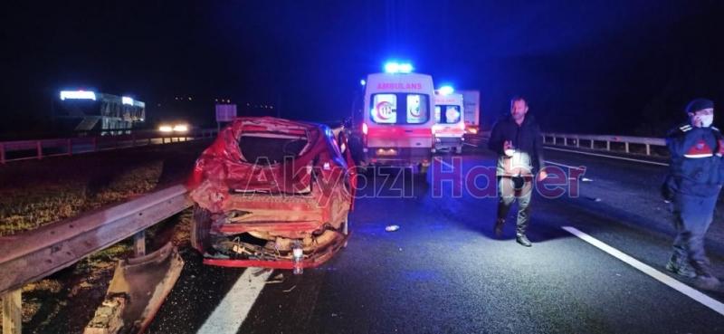 TEM'de kaza 5 yaralı