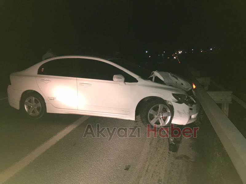 Kazaya neden olan sürücü kaçtı