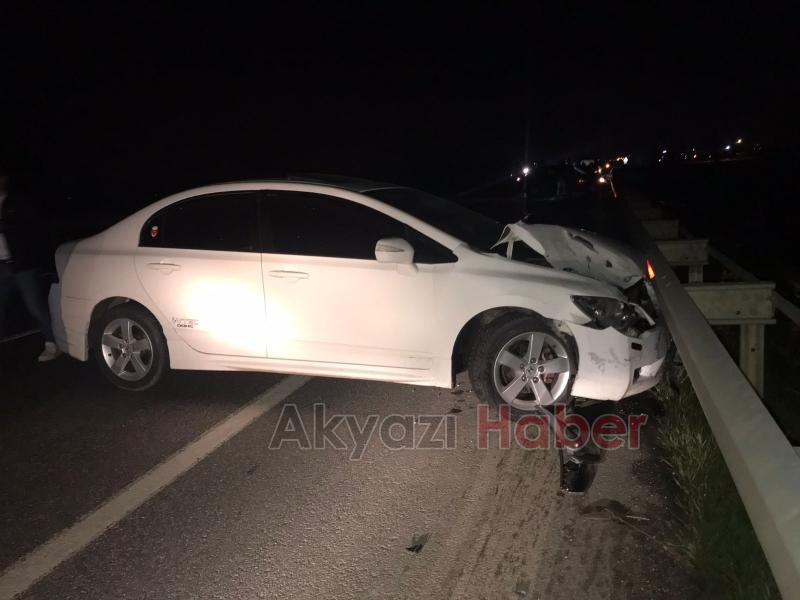 Kazaya neden olan sürücü kaçtı