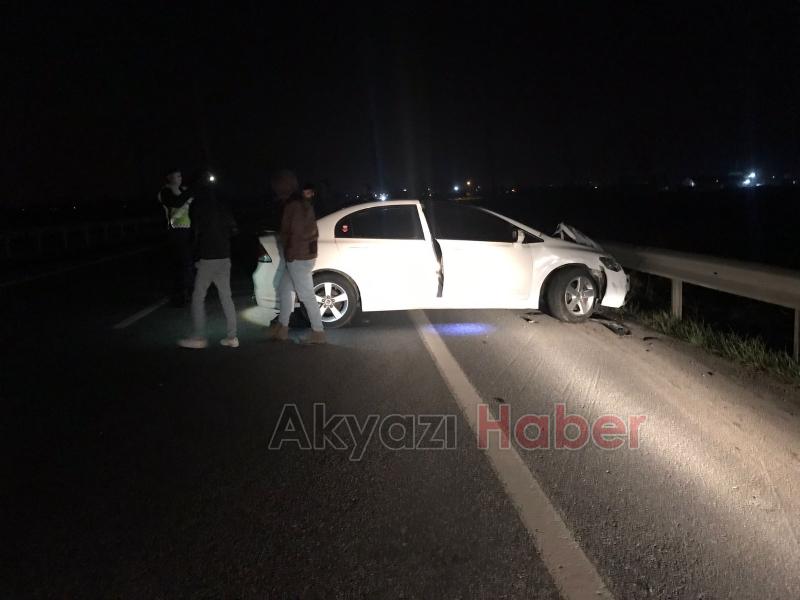 Kazaya neden olan sürücü kaçtı