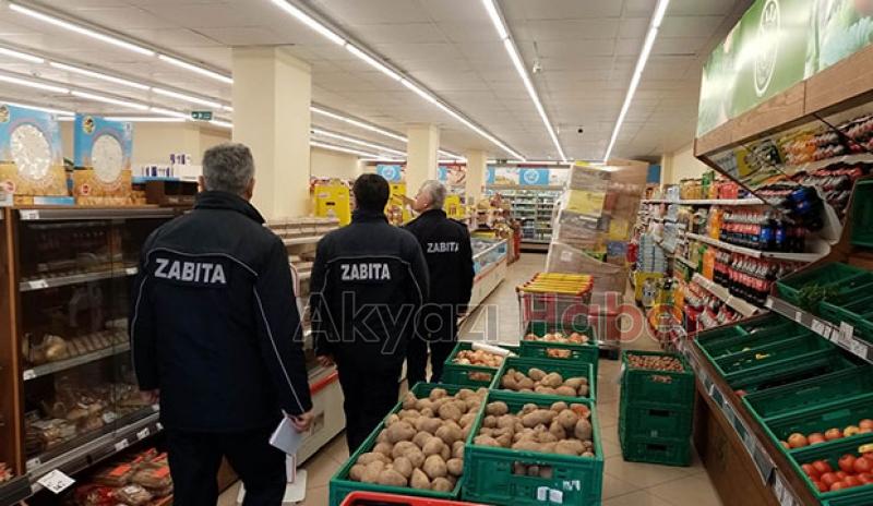  Zabıta ekipleri market denetiminde