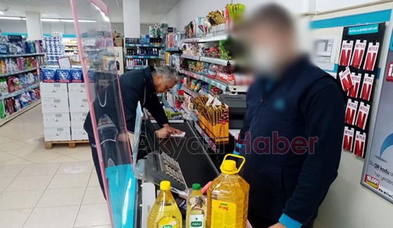  Zabıta ekipleri market denetiminde