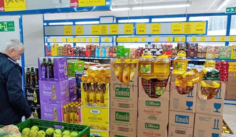  Zabıta ekipleri market denetiminde