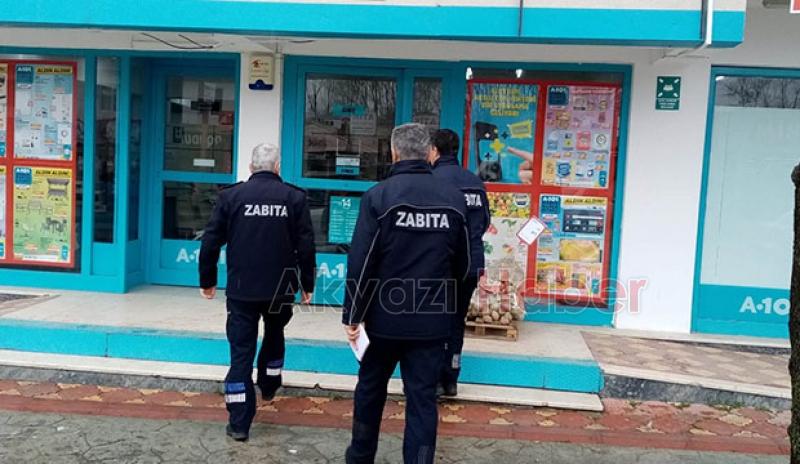  Zabıta ekipleri market denetiminde