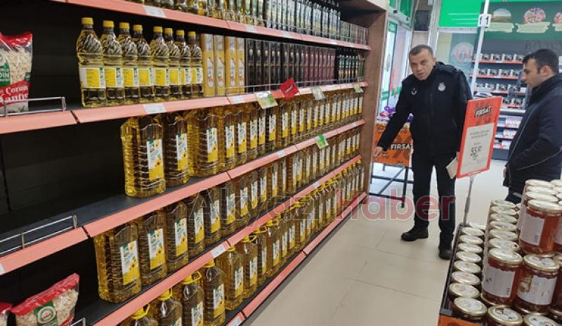  Zabıta ekipleri market denetiminde