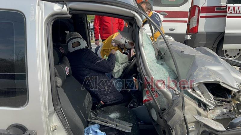 Kocaeli sınırında kaza