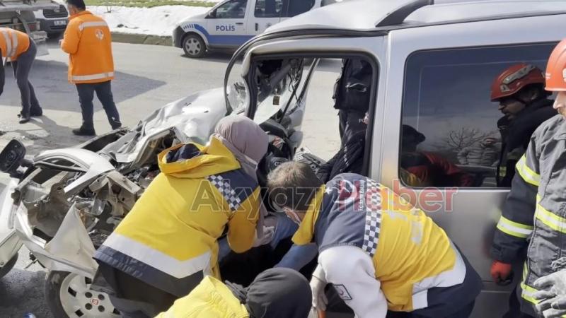 Kocaeli sınırında kaza