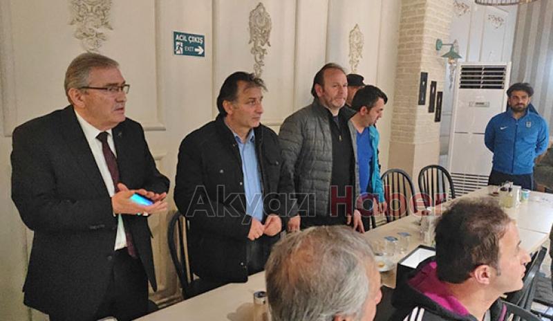 Akyazı'da spor kulüpleri yemekte buluştu