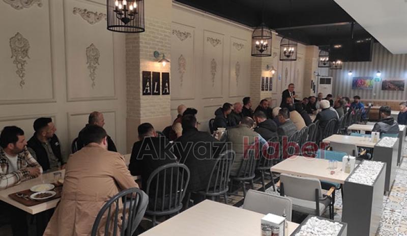 Akyazı'da spor kulüpleri yemekte buluştu