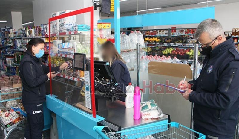 Akyazı da zincir marketlere ceza