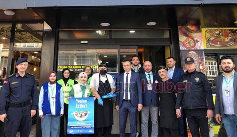 Yeşilay Elçileri Projesine Esnaf ve Müşterilerden Tam Destek 