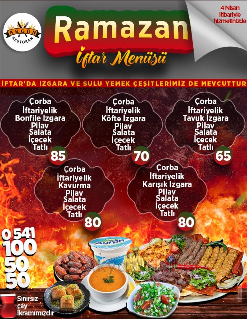Ramazan Sofralarının Yıldızı Akgün Restoran