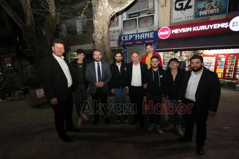  Esnaf ve vatandaşlarla bir araya geldiler