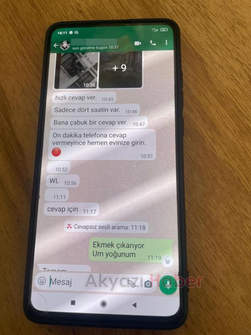 Eşine tecavüzle tehdit edip haraç istediler