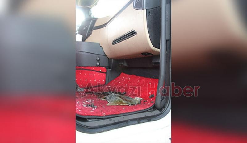 Akyazı'da tır yandı