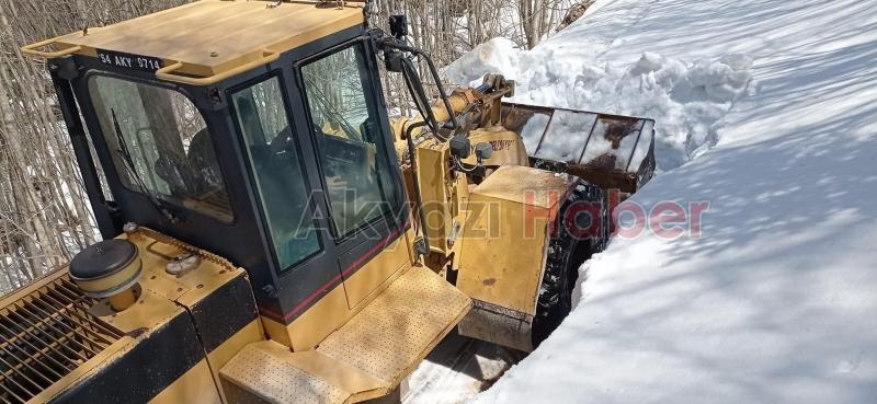 Nisan ayında kar mesaisi