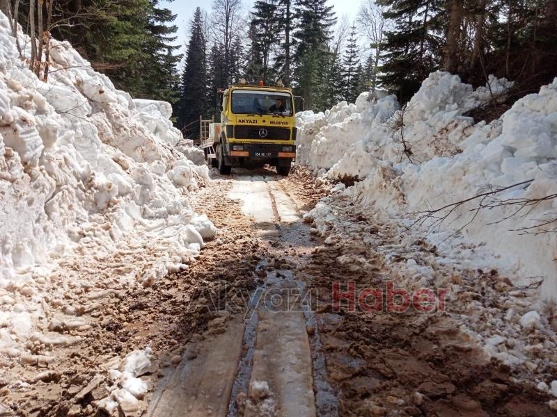 Nisan ayında kar mesaisi