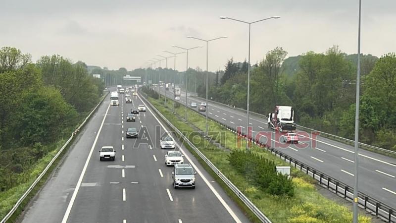 Otoyolda bayram yoğunluğu