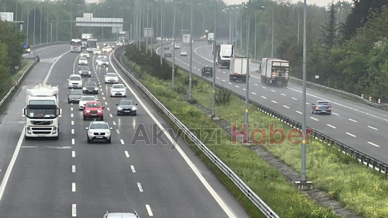 Otoyolda bayram yoğunluğu