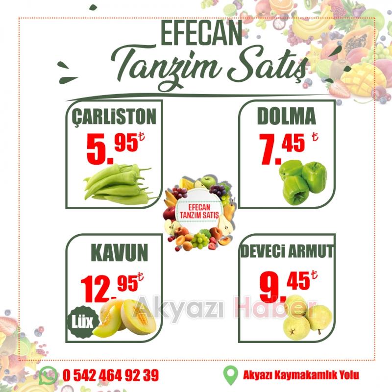   Meyve ve Sebze'nin Kalbi Efecan'da Atıyor