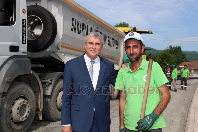 Akyazı Kuzuluk Caddesi yeni yüzüne kavuştu