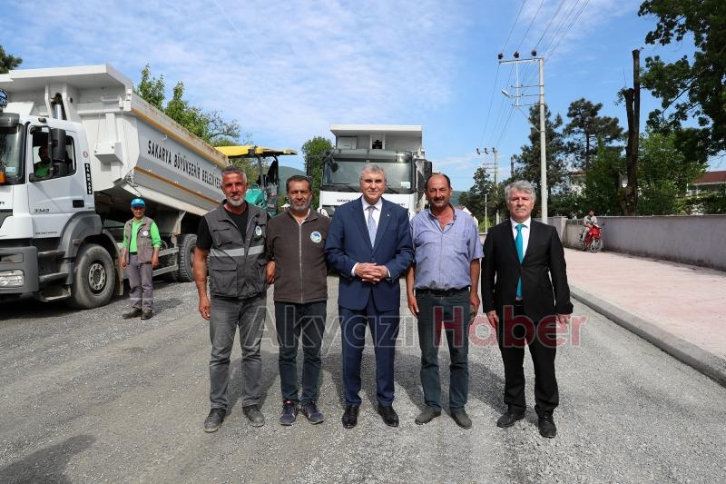 Akyazı Kuzuluk Caddesi yeni yüzüne kavuştu