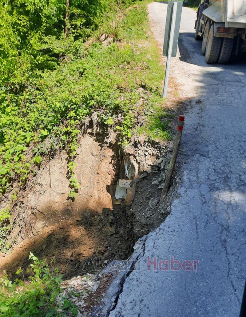 Heyelan bölgesine Büyükşehir’den anında müdahale