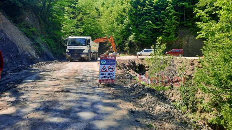 Heyelan bölgesine Büyükşehir’den anında müdahale