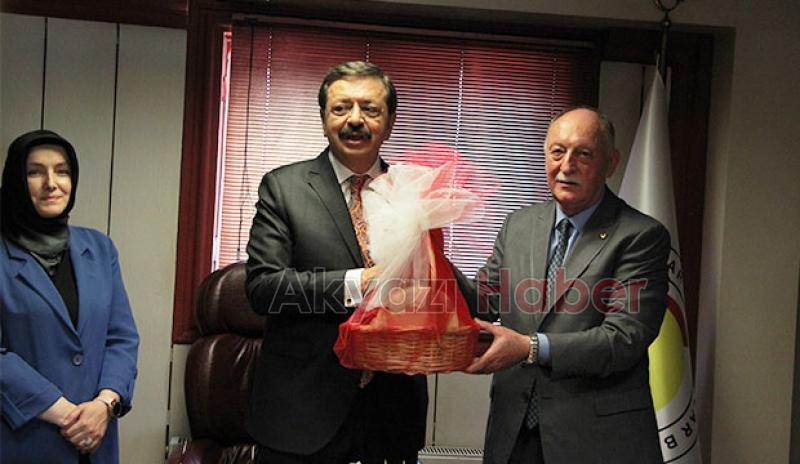  TOBB Başkanı Hisarcıklıoğlu Akyazı'ya geldi