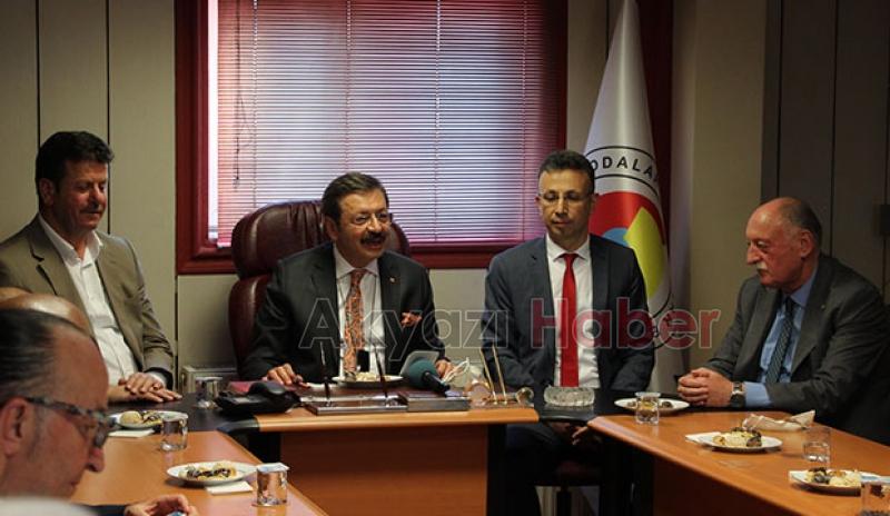  TOBB Başkanı Hisarcıklıoğlu Akyazı'ya geldi