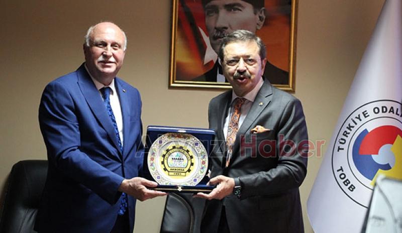  TOBB Başkanı Hisarcıklıoğlu Akyazı'ya geldi