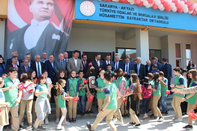 TOBB Hüsamettin Bayraktar Ortaokulu'nun açılışı yapıldı