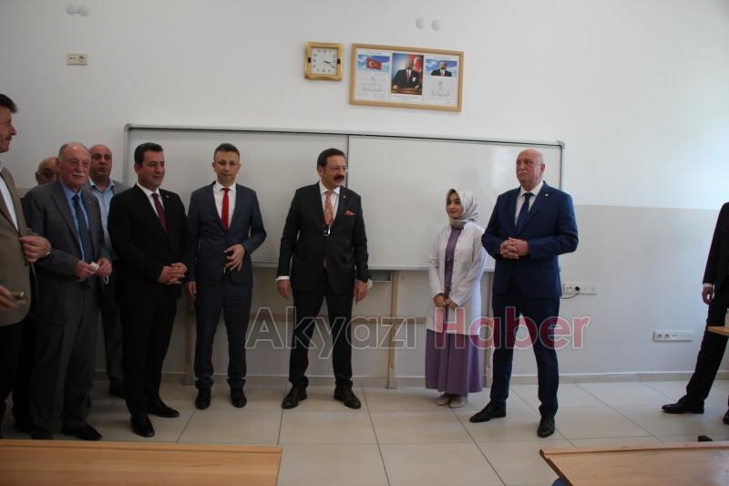 TOBB Hüsamettin Bayraktar Ortaokulu'nun açılışı yapıldı
