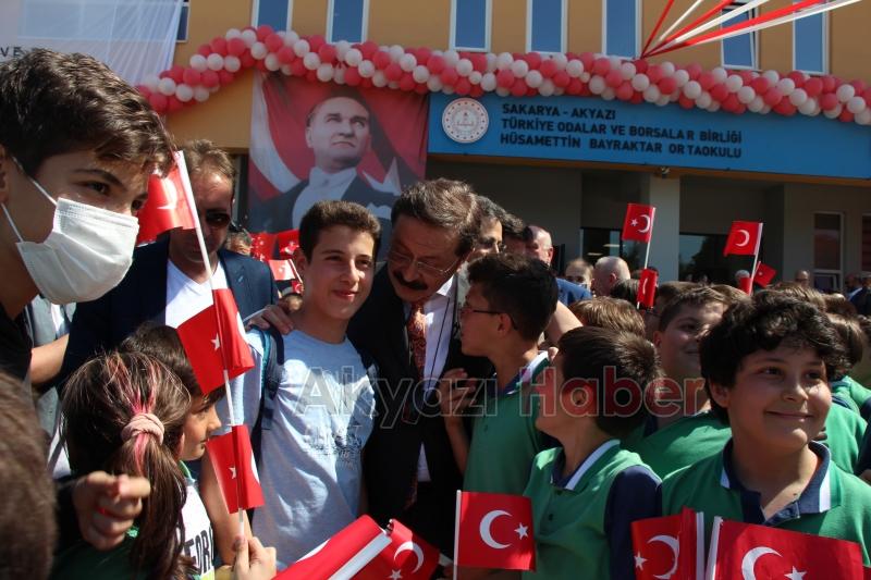 TOBB Hüsamettin Bayraktar Ortaokulu'nun açılışı yapıldı