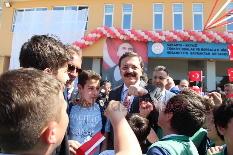 TOBB Hüsamettin Bayraktar Ortaokulu'nun açılışı yapıldı