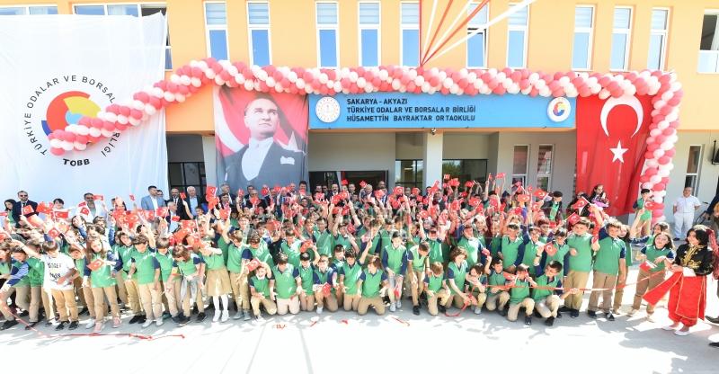 TOBB Hüsamettin Bayraktar Ortaokulu'nun açılışı yapıldı