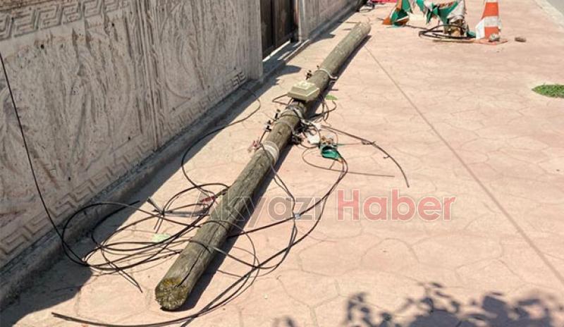  Direk devrildi internetsiz kaldılar