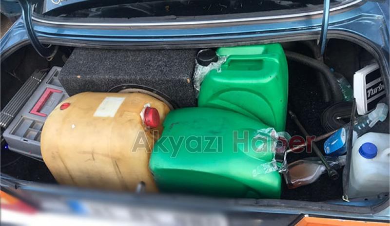 Akaryakıt Hırsızı Kaçamadan Yakalandı