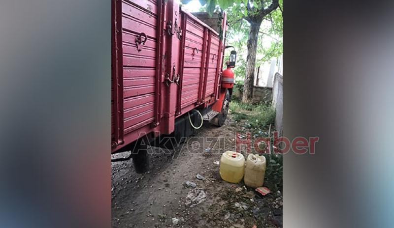 Akaryakıt Hırsızı Kaçamadan Yakalandı