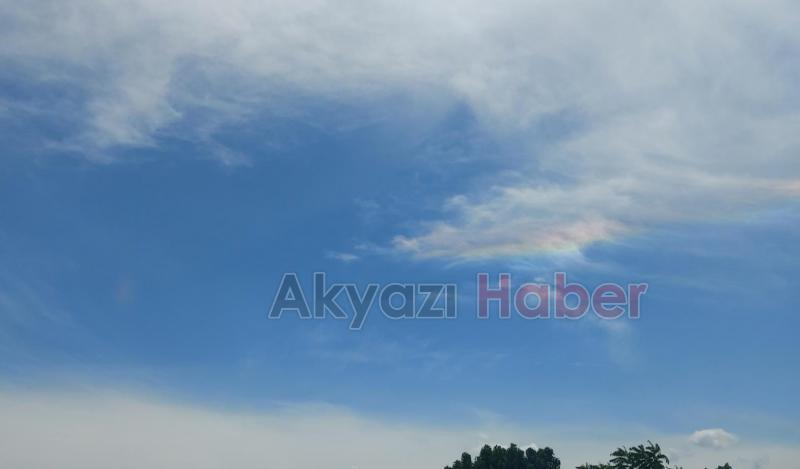 Akyazı'da çok nadir görülen doğa olayı gerçekleşti