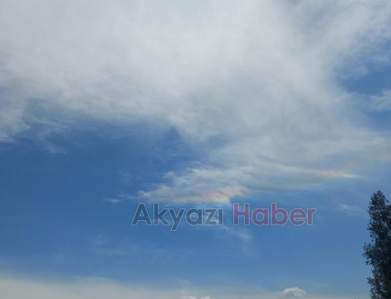 Akyazı'da çok nadir görülen doğa olayı gerçekleşti